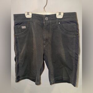 MENS SIZE 32 KUHL DARK GRAY KHAKI SHORTS